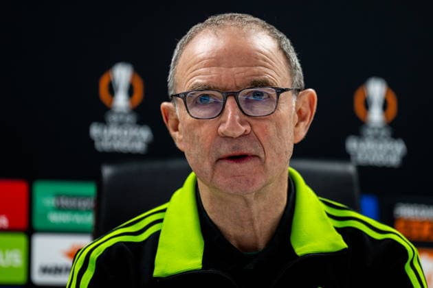 ROTTERDAM, NETHERLANDS - NOVEMBER 27: Celtic head coach Martin O Neill attends a press conference, PK, Pressekonferenz after the UEFA Europa League 2025 26 League Phase MD5 match between Feyenoord and Celtic FC at De Kuip on November 27, 2025 in Rotterdam, Netherlands. (Photo by Rene Nijhuis) SPO  Copyright: xRenexNijhuis
