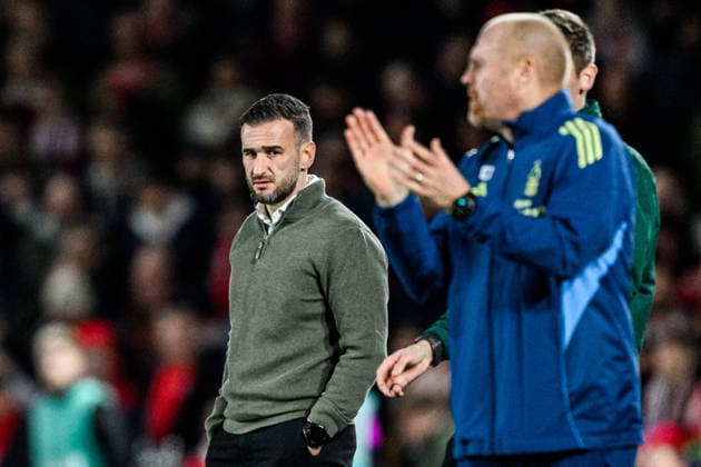 251127 Head coach Anes Mravac of Malmö FF during the UEFA Europa League football match between Nottingham Forest and Malmö FF on November 27, 2025 in Nottingham. Photo: Mathilda Schuler BILDBYRAN kod MA MA0897 fotboll football soccer fotball uefa europa league europa league nottingham forest malmö ff bbeng Copyright: MATHILDAxSCHULER BB251127MA190