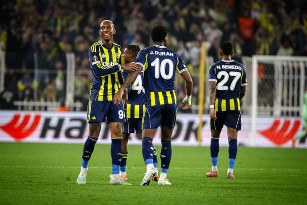 Fenerbahce vs Ferencvaros UEFA Europa League 2025-26 MD5 Anderson Talisca of Fenerbahce SK celebrates the goal during the match. Fenerbahce and Ferencvaros faced each other at UEFA Europa League 2025 26 League Phase MD5. The match took place in Chobani Fenerbahce Sukru Saracoglu Stadium on November 27th, 2025. Istanbul Istanbul Turkey Copyright: xBurakxBasturkx