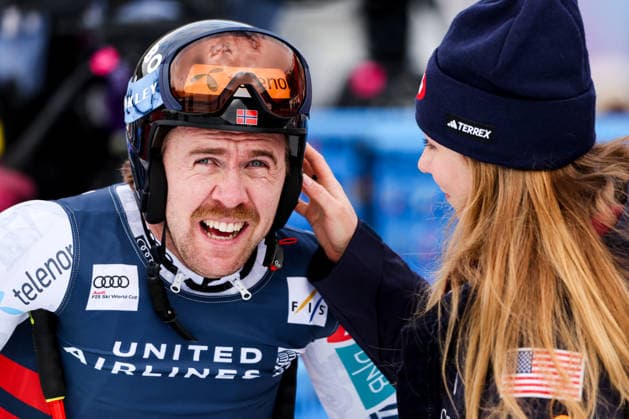 ALPINE SKIING - FIS WC Copper Mountain COPPER MOUNTAIN,COLORADO,USA,27.NOV.25 - ALPINE SKIING - FIS World Cup, Super G, men. Image shows Aleksander Aamodt Kilde (NOR) and Mikaela Shiffrin (USA).  GEPAxpictures xMaticxKlansek