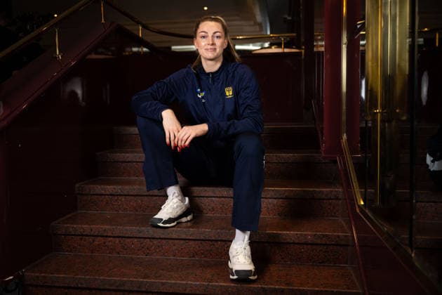 251128 Kristin Thorleifsdottir of Sweden of the Swedish women s national handball team poses for a portrait at a press event during day 3 of the IHF Women™s World Championship, WM, Weltmeisterschaft on November 28, 2025 in Stuttgart. Photo: Emma Wallskog BILDBYRAN COP 320 EW0592 handball handboll handball bbeng vm handball-vm handbolls-vm ihf handball world championship world handball championship 2025 world championship 2025 pressträff event meeting sverige sweden day 3 dam Copyright: EMMAxWALLSKOG BB251128EW010