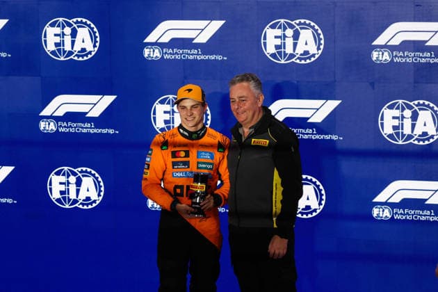 F1 - QATAR GRAND PRIX 2025 PIASTRI Oscar (aus), McLaren F1 Team MCL39, portrait pole position Pirelli during the 2025 Formula 1 Qatar Grand Prix, 23th round of the 2025 FIA Formula One World Championship, WM, Weltmeisterschaft from November 28 to 30, 2025 on the Lusail International Circuit, in Lusail, Qatar -  Copyright: xEricxAlonsox