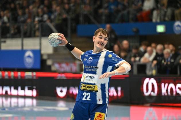 RECORD DATE NOT STATED Felix Aellen (22; ThSV Eisenach) wirft den Ball Wurf von Felix Aellen (22; ThSV Eisenach) Copyright: xspeedshotIPTCxTESTx