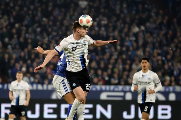 Tjark Scheller (SC Paderborn 07) beim Spiel der 2. Bundesliga (Saison 2025 26) FC Schalke 04 - SC Paderborn 07 Copyright: Thomas Pakusch