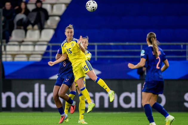 251128 Julia Zigiotti Olme of Sweden during the Women s Nations League bronze medal football match between France and Sweden on November 28, 2025 in Reims. Photo: Ludvig Thunman BILDBYRAN kod LT LT0755 fotboll football soccer fotball nations league uefa womens nations league frankrike sverige sweden dam bbeng Copyright: LUDVIGxTHUNMAN BB251128LT073