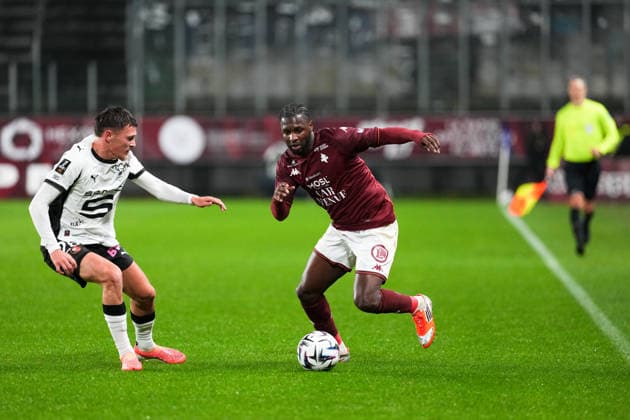 FC Metz v Stade Rennais FC - Ligue 1 McDonald s 2025 2026 97 Fode BALLO TOURE (fcm) during the Ligue 1 McDonald s match between Metz and Rennes at Stade Saint-Symphorien on November 28, 2025 in Metz, France. Metz France  Copyright: xFEPx 776348214
