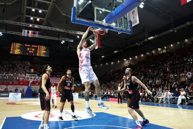 2025.11.28 Gdynia Koszykowka Kwalifikacje do Mistrzostw Swiata 2027 Polska - Austria N z Dominik Olejniczak Foto Piotr Matusewicz PressFocus 2025.11.28 Gdynia Basketball Poland - Austria Dominik Olejniczak Credit: Piotr Matusewicz PressFocus NEWSPIX.PL --- newspix.pl 