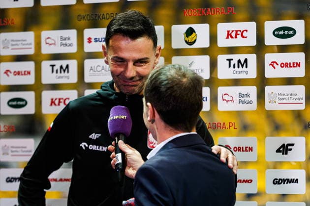 GDYNIA 28.11.2025 KWALIFIKACJE DO MISTRZOSTW SWIATA QUATAR 2027 MEZCZYZN MECZ: POLSKA - AUSTRIA WORLD CUP EUROPEAN QUALIFIERS QUATAR 2027 MENS GAME NZ trener coach Igor Milicic , FOT. KRZYSZTOF POLACZYK 058SPORT.PL NEWSPIX.PL --- newspix.pl 