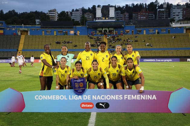 FBL LIGA NACIONES CONMEBOL ECUADOR VS VENEZUELA Quito, viernes 28 de noviembre del 2025 Cotejo entre Ecuador y Venezuela Femenino, por la fecha 3 de La Liga de Naciones de la Conmebol, clasificatoriopara para el Mundial Femenino, en el Estadio Olimpico Atahualpa. Fotos: API Rolando Enriquez Quito Pichincha Ecuador Copyright: xROLANDOxENRIQUEZx
