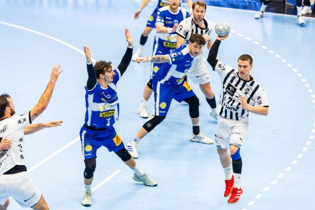28.11.2025, GER, Handball, Maenner, Saison 25 26, Daikin 1.Bl, 14.Spieltag, ThSV Eisenach - THW Kiel Elias Ellefsen a Skipagotu (THW Kiel) 99817 Eisenach Werner-Assmann-Halle Am Sportp Thueringen Deutschland