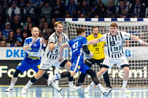 28.11.2025, GER, Handball, Maenner, Saison 25 26, Daikin 1.Bl, 14.Spieltag, ThSV Eisenach - THW Kiel Vukasin Antonijevic (ThSV Eisenach,41) 99817 Eisenach Werner-Assmann-Halle Am Sportp Thueringen Deutschland