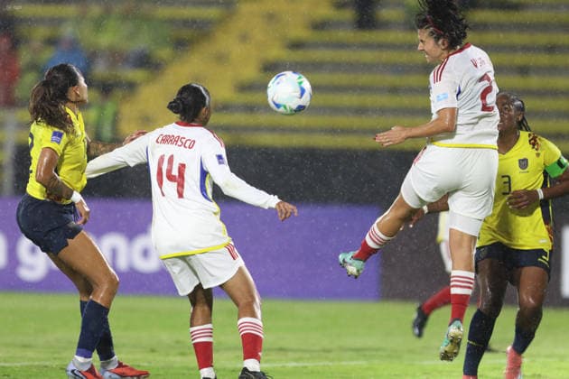 FBL LIGA NACIONES CONMEBOL ECUADOR VS VENEZUELA Quito, viernes 28 de noviembre del 2025 Cotejo entre Ecuador y Venezuela Femenino, por la fecha 3 de La Liga de Naciones de la Conmebol, clasificatoriopara para el Mundial Femenino, en el Estadio Olimpico Atahualpa. Fotos: API Rolando Enriquez Quito Pichincha Ecuador Copyright: xROLANDOxENRIQUEZx