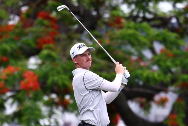 GOLF AUSTRALIAN PGA, Golf Herren New Zealand s Daniel Hillier on the 5th hole during Round 3 of the Australian PGA Championship at Royal Queensland Golf Club in Brisbane, Saturday, November 29, 2025. ( NO ARCHIVING, EDITORIAL USE ONLY BRISBANE QUEENSLAND AUSTRALIA  Copyright: xx 20251129192263393873