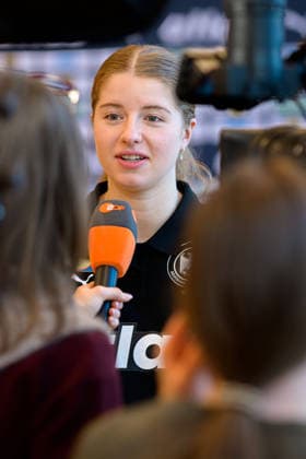 Handball, Frauen Deutschland - Pressekonferenz Nina Engel (Deutschland) Ludwigsburg Forum am Schlosspark Baden-Württemberg Deutschland