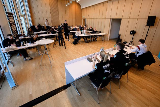 Handball, Frauen Deutschland - Pressekonferenz Übersicht Pressekonferenz Ludwigsburg Forum am Schlosspark Baden-Württemberg Deutschland
