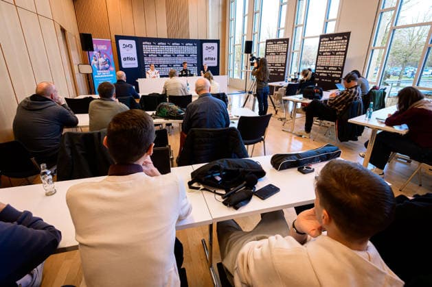 Handball, Frauen Deutschland - Pressekonferenz Übersicht Pressekonferenz Ludwigsburg Forum am Schlosspark Baden-Württemberg Deutschland