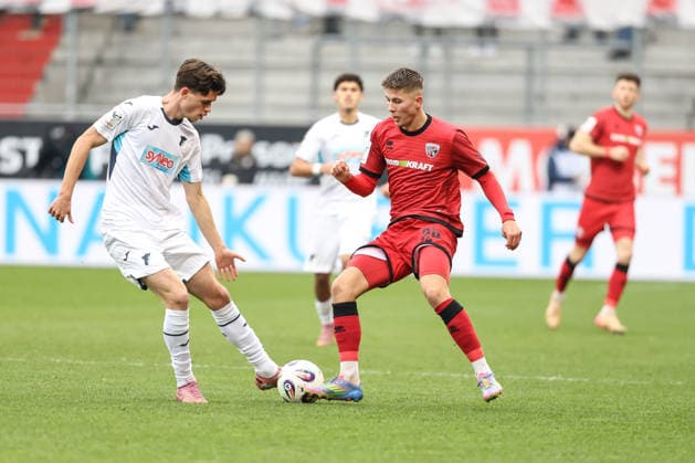 3. Liga; FC Ingolstadt 04 - TSG Hoffenheim II; Erlein Luca (24 TSG) Gustav Christensen (24, FCI) 3. Liga - FC Ingolstadt 04 Saison 2025 2026 TSG Hoffenheim II