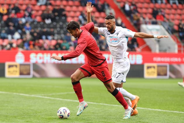 3. Liga; FC Ingolstadt 04 - TSG Hoffenheim II; Fredrik Carlsen (8, FCI) Reisig Ruben (17 TSG) 3. Liga - FC Ingolstadt 04 Saison 2025 2026 TSG Hoffenheim II