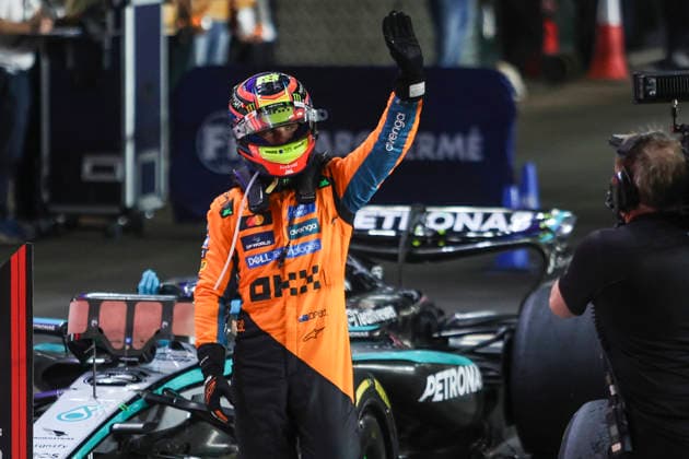 Formula1; Round23; Qatar Grand Prix; Qatar Sprint Race winner Oscar Piastri (AUS) - McLaren Formula 1 Team - MCL39 during Formula1 Qatar Airways Qatar Grand Prix on november 29., 2025 in Lusail International Circuit, Qatar Zsombor Toth Lusail Lusail International Circuit Qatar