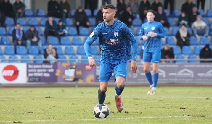 Freiberg , Fußball Regionalliga Südwest SGV Freiberg vs. FSV Frankfurt , Mehdi Hetemaj ( Freiberg )