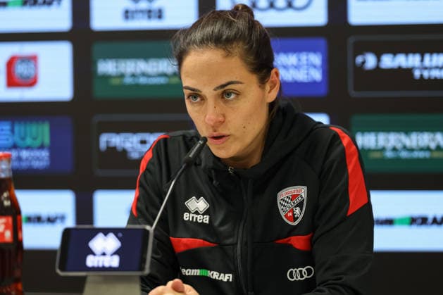 3. Liga; FC Ingolstadt 04 - TSG Hoffenheim II; Pressekonferenz Interview Cheftrainerin Sabrina Wittmann (FCI) 3. Liga - FC Ingolstadt 04 Saison 2025 2026 TSG Hoffenheim II