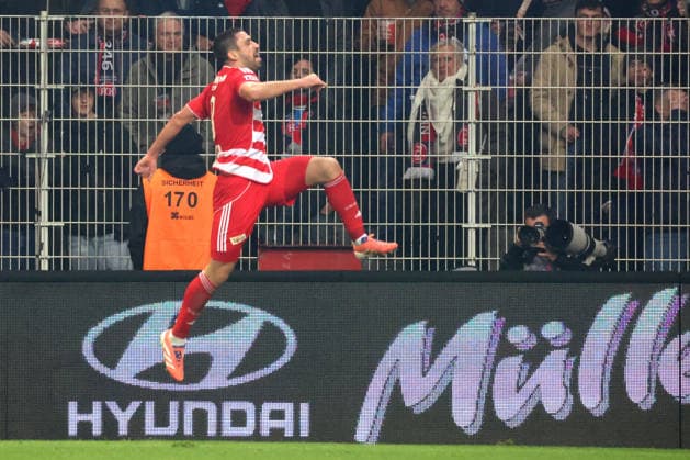 DEU, DFL, 1. FBL, 1.FC Union vs. Heidenheim, 29.11.2025, Stadion Alte Foersterei, Berlin, DEU, DFL, 1. FBL, 1.FC Union vs. Heidenheim, im Bild: 1:0 durch Rani Khedira (1.FC Union Berlin 8), DFL - regulations prohibit any use of Photographs as image sequences and or quasi-video