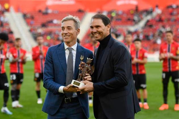 Spanish La Liga EA Sports soccer match between Mallorca and Osasuna at Son Moix Stadium in Mallorca, Spain 29 November 2025 Rafa Nadal 900 Cordon Press  900 CordonxPress LOF - Mallorca vs Osasuna