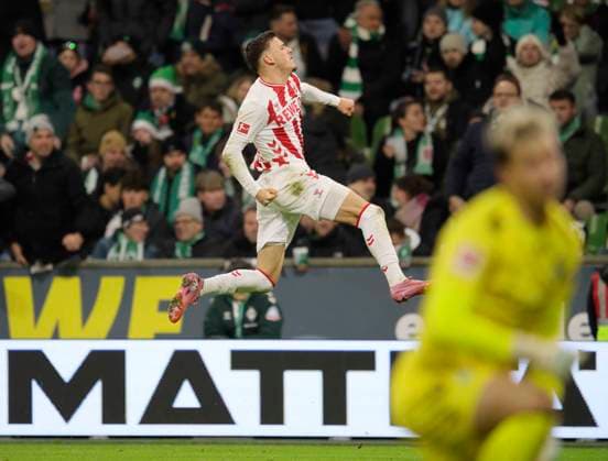 Foto : Torjubel bei Said EL MALA (Köln) , er trifft zum 1-1 Ausgleich Fussball 1. Bundesliga , 12. Spieltag am Sa. 29.11.2025 Werder Bremen - 1. FC Köln