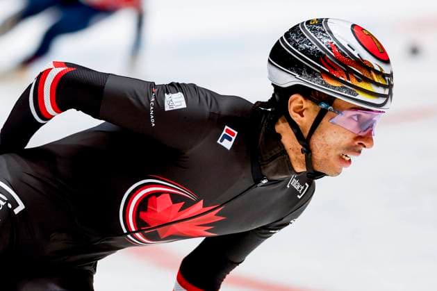 William Dandjinou of Canada Men s 1500m Final, ISU Short Track World Tour - Dordrecht, ISU Short Track World Tour - Dordrecht, Boulevard Dordrecht, November 29, 2025, Dordrecht, Netherlands.