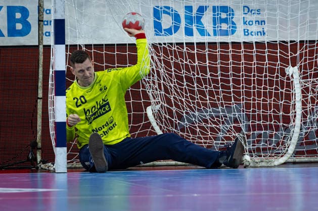 DAIKIN HBL: SG Flensburg-Handewitt vs VfL Gummersbach; 29.11.25 Kevin Møller (Nr.20, SG Flensburg-Handewitt) DAIKIN HBL: SG Flensburg-Handewitt vs VfL Gummersbach, GP JOULE Arena am 29.11.25 Copyright: xBEAUTIFULxSPORTS MarioxM.xKobergx