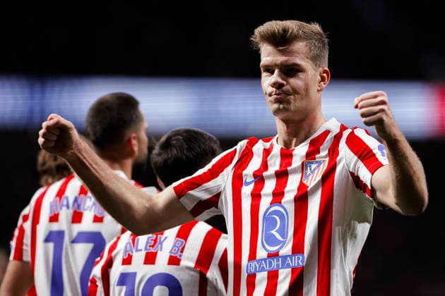 LA LIGA EA Sports - Atletico de Madrid vs Real Oviedo MADRID,SPAIN - 29 November:Alexander Sorloth of Atletico de Madrid celebrates a goal during the La Liga 2025 26 match between Atletico de Madrid and Real Oviedo at Riyadh Air Metropolitano Stadium. (Photo by Guille Martinez f22photo) Madrid Riyadh Air Metropolitano Stadium Spain Copyright: xGuillermoxMartinezx