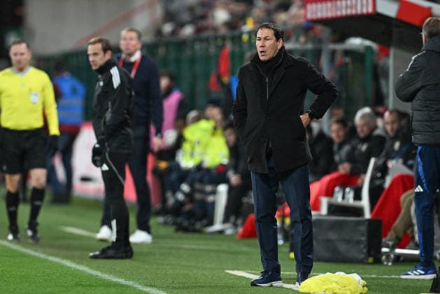 251118 BELGIUM VS LIECHTENSTEIN Head Coach Rudi Garcia of Belgium pictured pictured during a soccer game between the national teams of Belgium, called the Red Devils and Liechtenstein in the Qualifying Round of the 2025-26 UEFA European Qualifiers, on Saturday 18 November 2025 in Liege , Belgium . PHOTO SPORTPIX David Catry Liege Belgium  Copyright: xDavidxCatryx 20251118DSC_2448