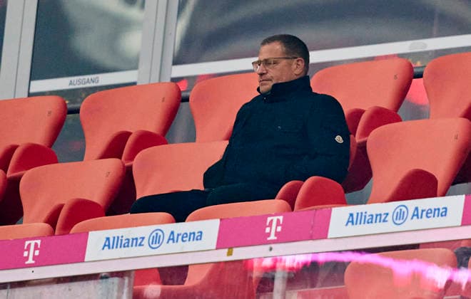 Max Eberl, Sporting director of FC Bayern München, Sportvorstand und Manager FC Bayern, on the tribune in the match FC BAYERN MÜNCHEN - FC ST. PAULI 3-1 on November 29, 2025 at Allianz Arena München, Germany. Season 2026 2026, 1.Bundesliga, FCB, matchday 12,