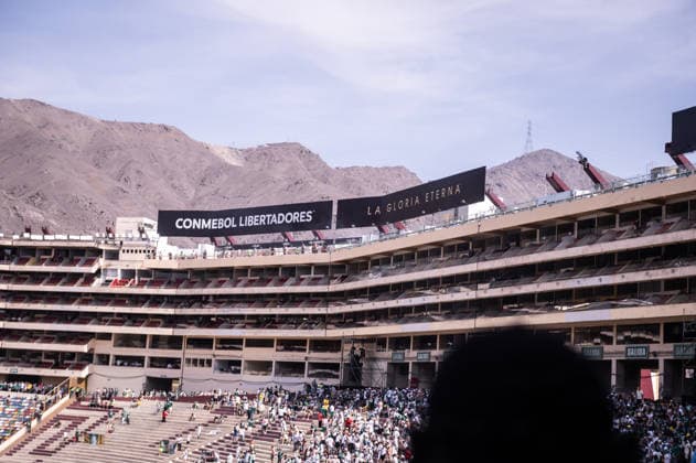 Palmeiras v Flamengo: Final Copa CONMEBOL Libertadores 2025 LIMA, PERU - NOVEMBER 29: General view of the stadium prior to the Final Copa CONMEBOL Libertadores 2025 match between Palmeiras and Flamengo at Monumental Stadium on November 29, 2025, in Lima,Peru. (Photo by Guilherme Veiga PxImages) Sao Paulo Monumental Stadium Lima Peru Copyright: xGuilhermexVeigax