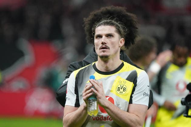 Sport Bilder des Tages Fussball, 1 Bundesliga, Saison 2025 2026, Bayer 04 Leverkusen - Borussia Dortmund 29.11.2025, Bayarena Leverkusen Marcel Sabitzer BVB , Aktion, Einzelbild