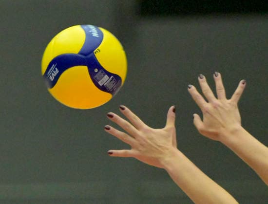 29.11.2025, Ball, Finger, Fingernägel, Volleyball, Dresdner SC - Ladies in Black Aachen, 1. Bundesliga, (c) Dresden