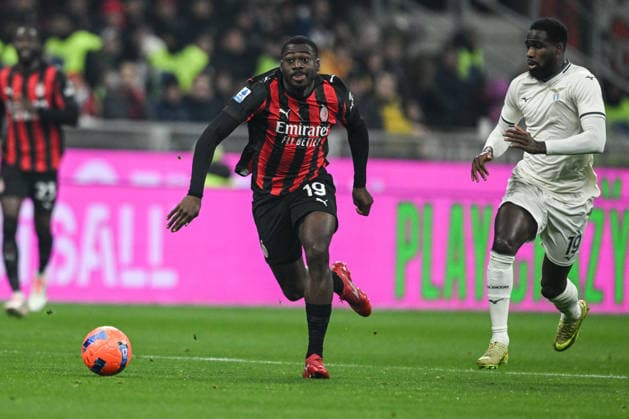 AC Milan v SS Lazio - Serie A Youssouf Fofana of AC Milan is in action during the Italian Serie A football match between AC Milan and SS Lazio at Giuseppe Meazza San Siro Stadium in Milan, Italy, on November 29, 2025. Milano Italy  Copyright: xTizianoxBallabiox originalFilename:ballabio-acmilana251129_npujv.jpg