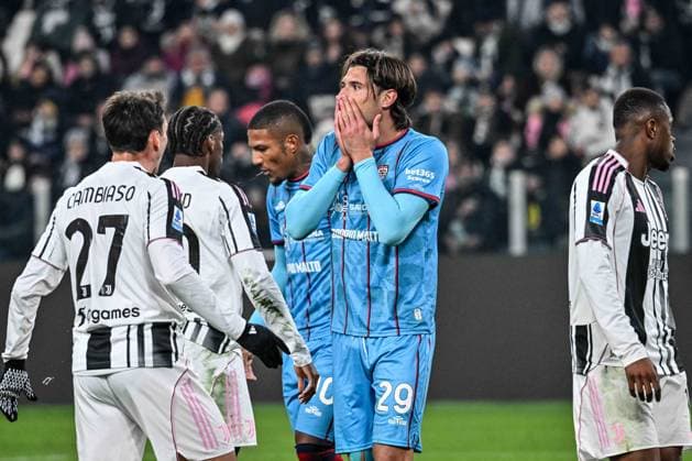 CALCIO - Serie A - Juventus FC vs Cagliari Calcio Gennaro Borrelli of Cagliari Calcio during Juventus FC vs Cagliari Calcio, Italian soccer Serie A match in Turin, Italy, November 29 2025 Turin Italy  Copyright: xIPAxSport ABACAx