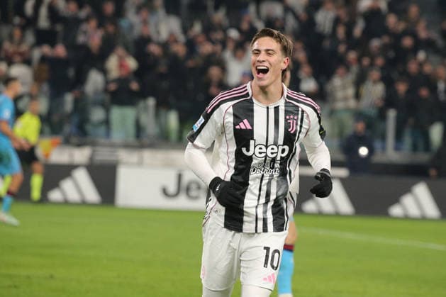 CALCIO - Serie A - Juventus FC vs Cagliari Calcio Kenan Yildiz (Juventus FC) celebrates the goal of 2-1 during Juventus FC vs Cagliari Calcio, Italian soccer Serie A match in Turin, Italy, November 29 2025 Turin Italy  Copyright: xIPAxSport ABACAx