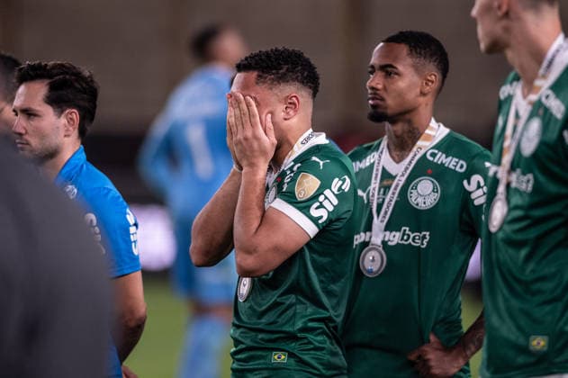 Palmeiras v Flamengo: Final Copa CONMEBOL Libertadores 2025 LIMA,PERU - NOVEMBER 29: Vitor Roque reacts after the Copa CONMEBOL Libertadores 2025 final match between Palmeiras and Flamengo at Monumental U Stadium on November 29, 2025, in Lima,Peru. (Photo by Guilherme Veiga PxImages) Sao Paulo Monumental U Stadium Lima Peru Copyright: xGuilhermexVeigax