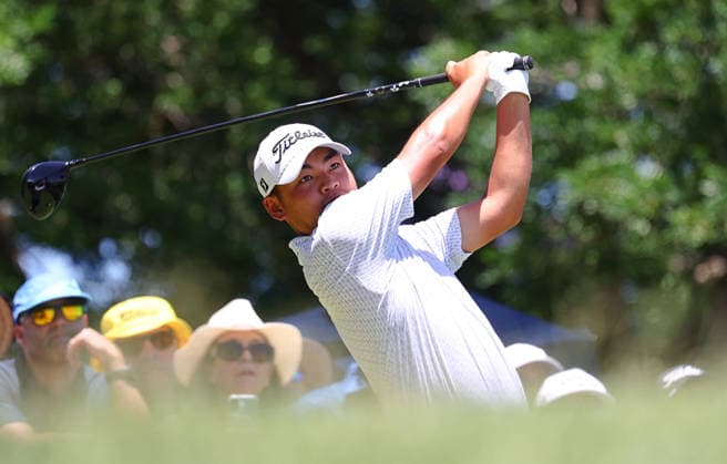 GOLF AUSTRALIAN PGA, Golf Herren New Zealand s Kazuma Kobori in action during the Final Round of the Australian PGA Championship at Royal Queensland Golf Club in Brisbane, Sunday, November 30, 2025. ( NO ARCHIVING, EDITORIAL USE ONLY BRISBANE QUEENSLAND AUSTRALIA  Copyright: xx 20251130135662173774