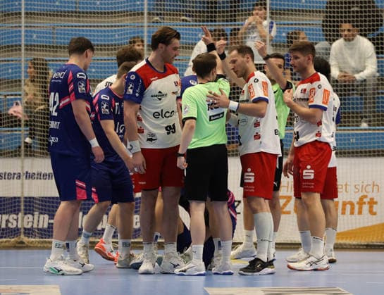 Zeitstrafe fuer Stefan Bauer (HBW Balingen-Weilstetten 99) TSV Bayer Dormagen vs. HBW Balingen Weilstetten, 13. Spieltag, Handball, 2. HBL, Spielzeit 2025 2026, 29.11.2025 TSV Bayer Dormagen vs. HBW Balingen Weilstetten, 13. Spieltag, Handball, 2. HBL, Spielzeit 2025 2026, 29.11.2025 Dormagen Copyright: xEibner-Pressefoto ThomasxStoeckerx EP_TSR