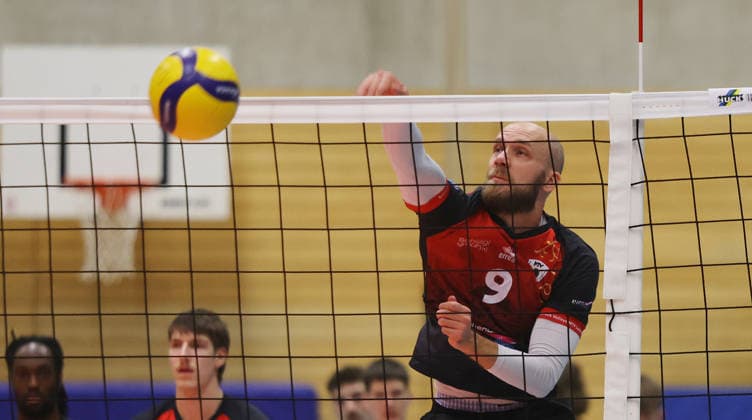 Ludwigsburg , Volleyball Bundesliga , Barock Volleys MTV Ludwigsburg vs. Energiequelle Netzhoppers KW Königs Wusterhausen , Pascal Winter ( Ludwigsburg )