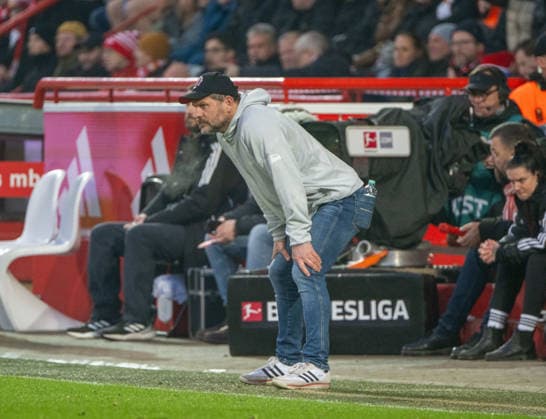 Fußball, Herren, Saison 2025 2026, 1. Bundesliga (12. Spieltag), 1. FC Union Berlin - 1. FC Heidenheim (1:2), Trainer Steffen Baumgart (1. FC Union Berlin), 29.11.2025, Copyright: xMatthiasxKochx