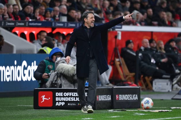 Trainer Niko Kovac (Borussia Dortmund) 29.11.2025, Fussball 1. Bundesliga, Saison 2025 2026, 12. Spieltag, Bayer 04 Leverkusen - Borussia Dortmund 1:2 DFL regulations prohibit any use of photographs as image sequences and or quasi-video Leverkusen BayArena Nordrhein Westfalen Deutschland