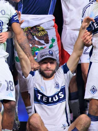 November 29, 2025, San Diego, California, USA: Thomas Muller 13 of the Vancouver Whitecaps celebrates after winning the Audi 2025 MLS, Fussball Herren, USA Cup Playoffs Western Conference Final match against the San Diego FC on Saturday November 29, 2025 at Snapdragon Stadium in San Diego, California. JAVIER ROJAS PI San Diego USA - ZUMAp124 20251129_zaa_p124_097 Copyright: xJavierxRojasx