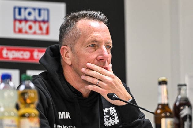 GER, 3. Liga, SSV Ulm 1846 vs TSV 1860 München 29.11.2025, Donaustadion, Ulm, GER, 3. Liga, SSV Ulm 1846 vs TSV 1860 München, im Bild Markus Kauczinski (Muenchen), Pressekonferenz nach Spielende
