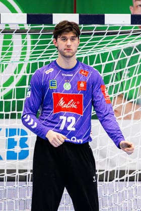 29.11.2025 - Handball, 2025 2026, 1. Bundesliga, 14. Spieltag, GWD Minden - SC Magdeburg: Keno Danzenbächer (Minden)