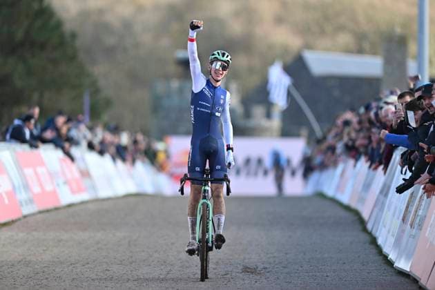 UCI Cyclocross World Cup 2025-2026 Flamanville FLAMANVILLE, FRANCE - NOVEMBER 30 : SPARFEL Aubin (FRA) during the 2nd leg of the Flamanville UCI Cyclocross World Cup 2025-2026 a cyclocross race for Men U23 on November 30, 2025 in Flamanville, France, 30 11 2025 ( Flamanville France  Copyright: xBcex