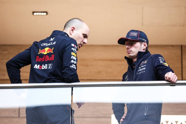F1 - QATAR GRAND PRIX 2025 VERSTAPPEN Max (ned), Red Bull Racing RB21, portrait and LAMBIASE Gianpiero, Race Engineer of Max Verstappen, portrait, during the 2025 Formula 1 Qatar Grand Prix, 23th round of the 2025 FIA Formula One World Championship, WM, Weltmeisterschaft from November 28 to 30, 2025 on the Lusail International Circuit, in Lusail, Qatar - LusailQatar Copyright: xEricxAlonsox